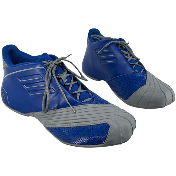 VTG 2012 Mens Royal Blue Grey Adidas NBA T-Mac 1 Retro Basketball Shoes Sz 14